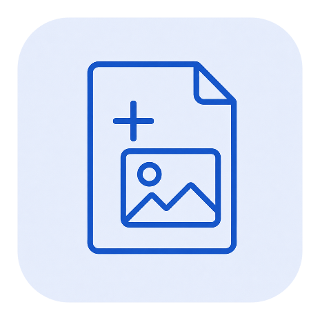Add Image to PDF icon